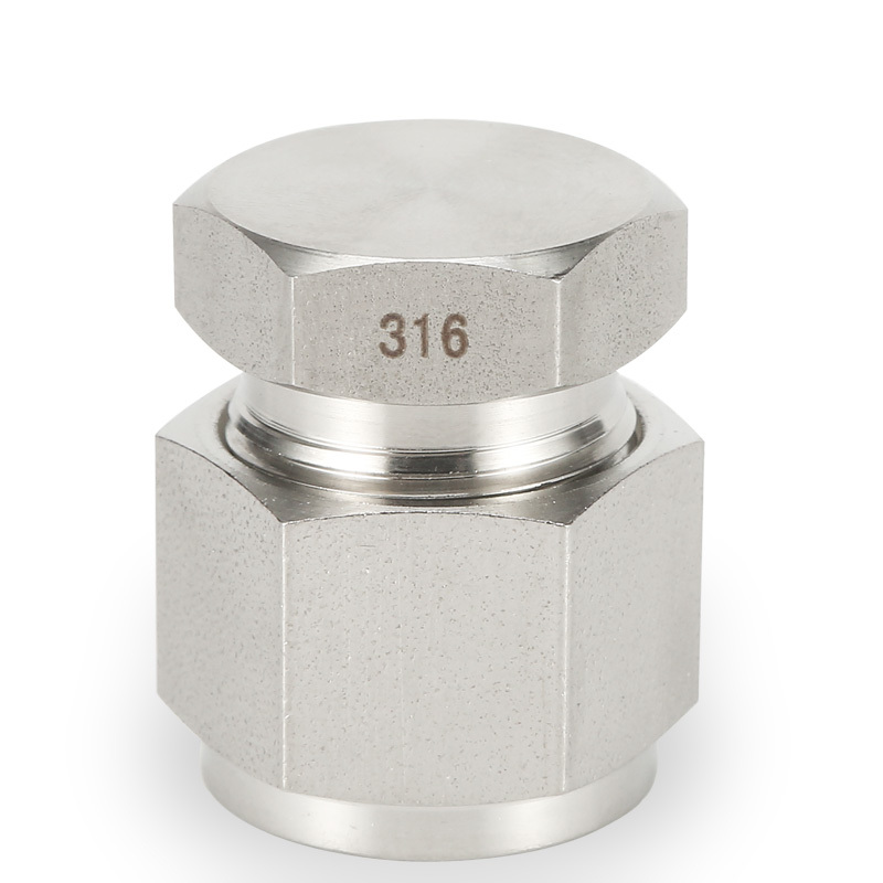 SS316 Double Ferrule Tube Fitting Cap