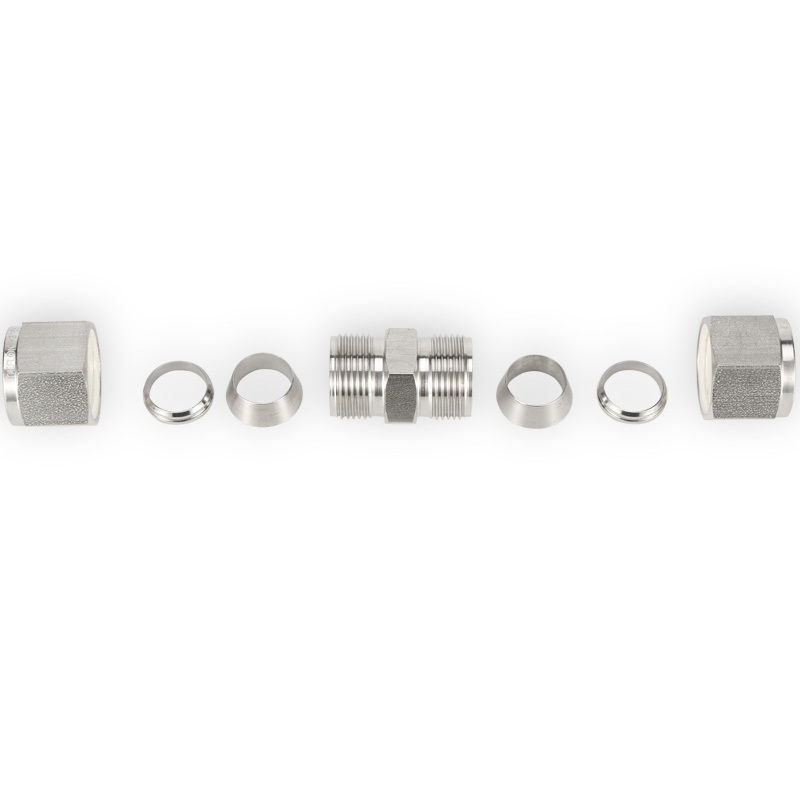 SS316 Double Ferrule Tube Fitting Union