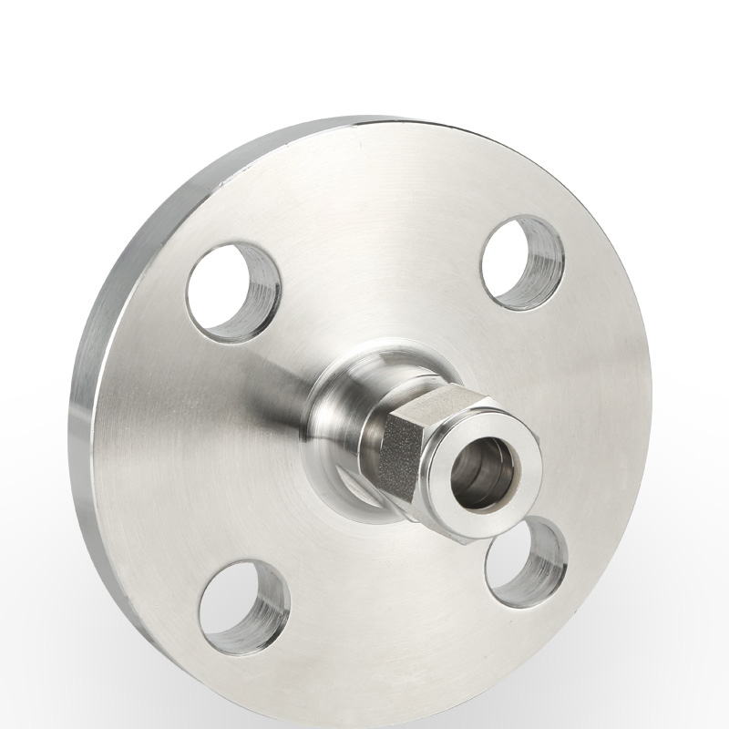 SS316 Double Ferrule Tube Fitting Flange Adapter