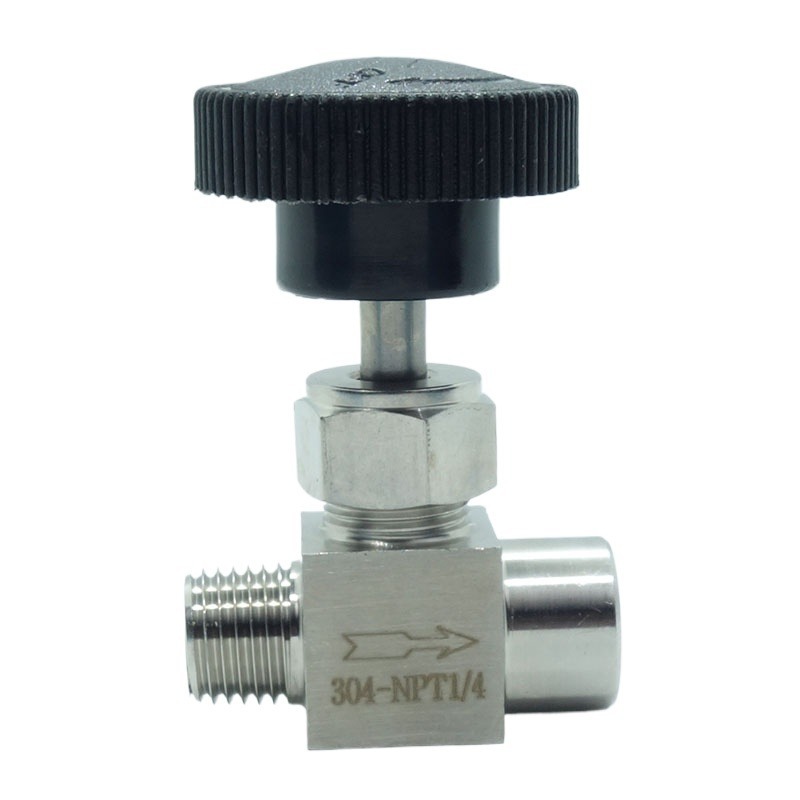 Stainless 304 1/4" NPT Male x Female Needle Valve