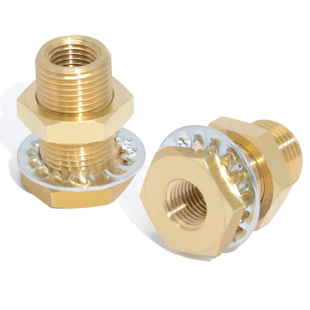 Brass Bulkhead Female x Female Coupling