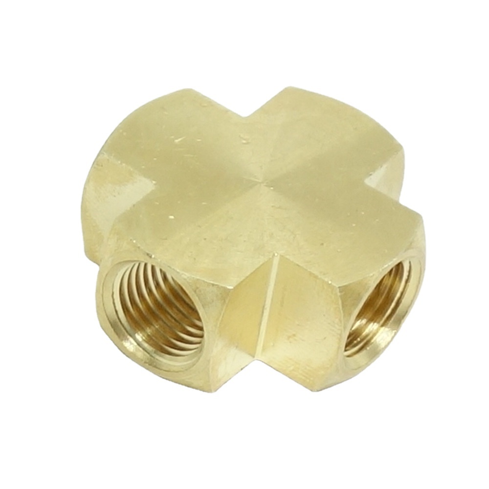 Brass Pipe Fitting Female Cross