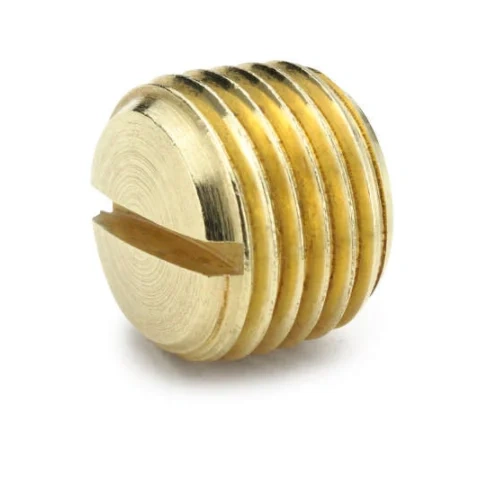 Brass Pipe Fitting Male Slotted Pipe Plug