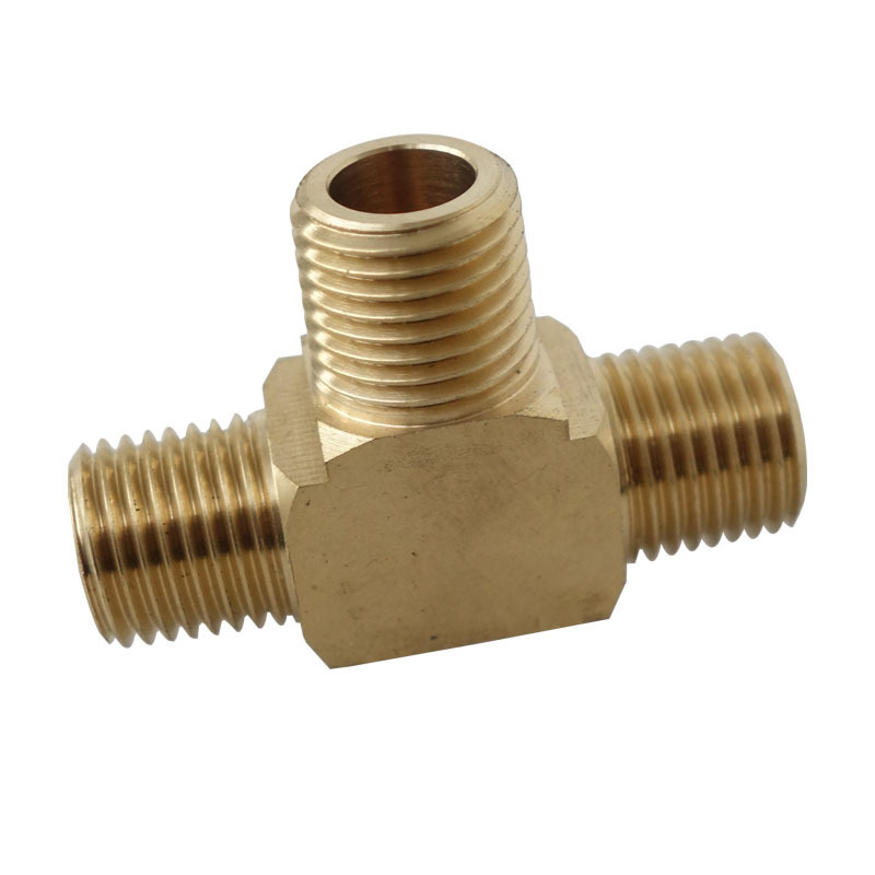 Brass Pipe Fitting Male Tee