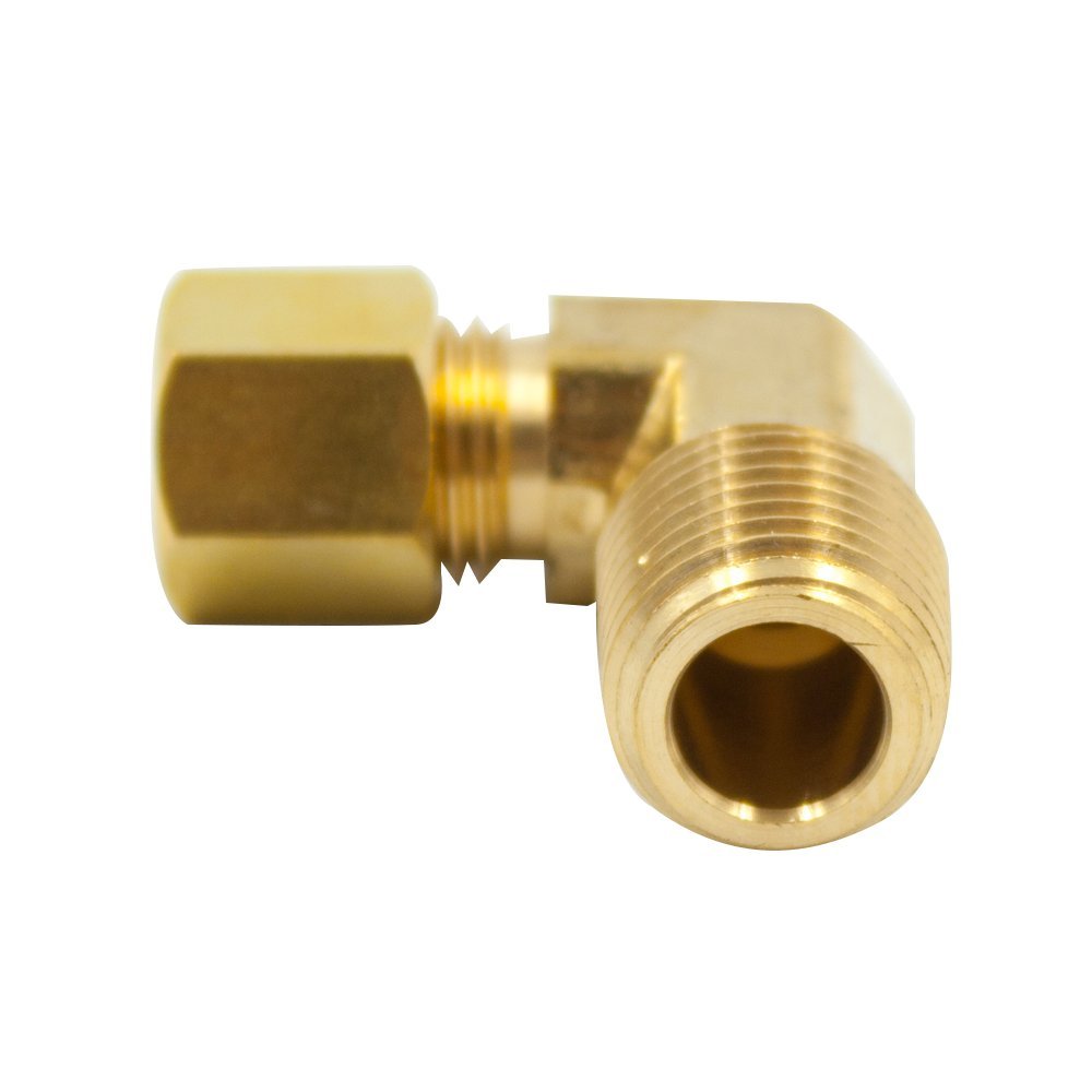 Brass Compression Fitting 90 Degree Male Connector