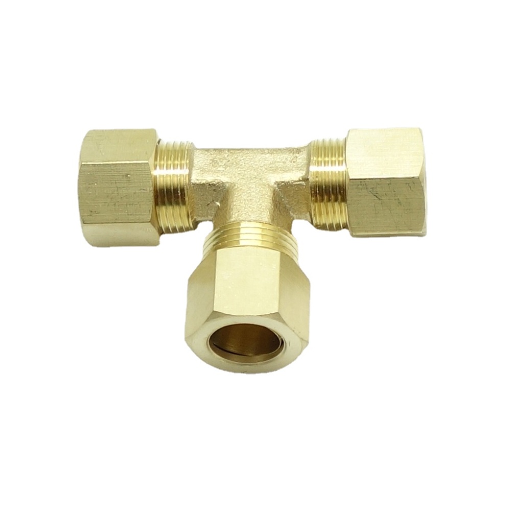 Brass Compression Fitting Union Tee