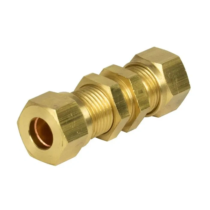 Brass Compression Bulkhead Fitting