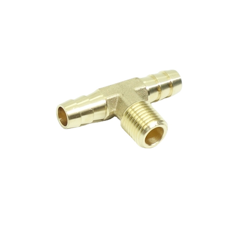 Brass Hose Barb Male Branch Tee