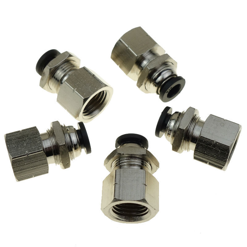 Push To Connect Bulkhead Female Connector