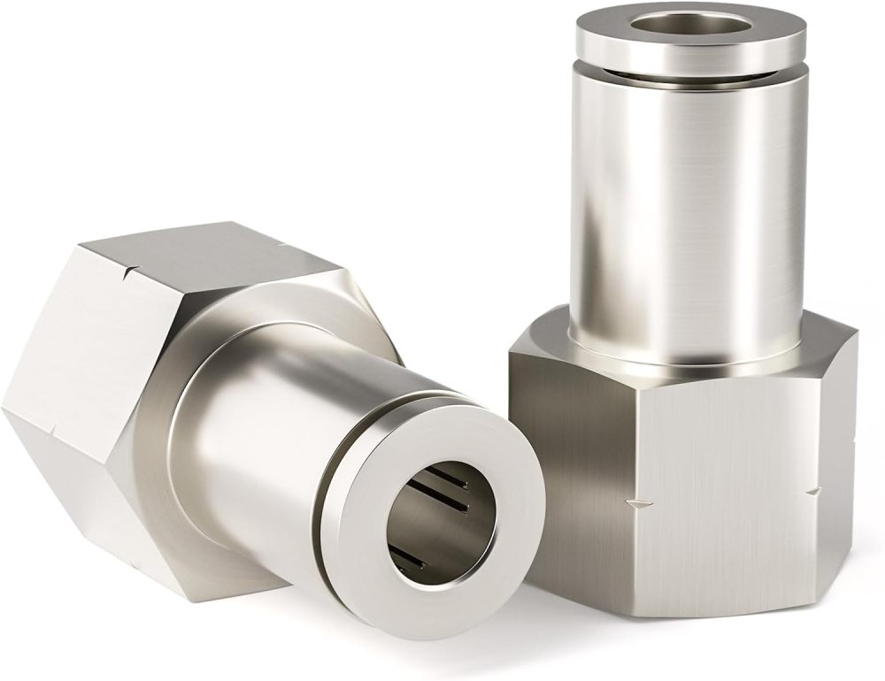 Nickel Plated Brass Push Fitting Female Connector