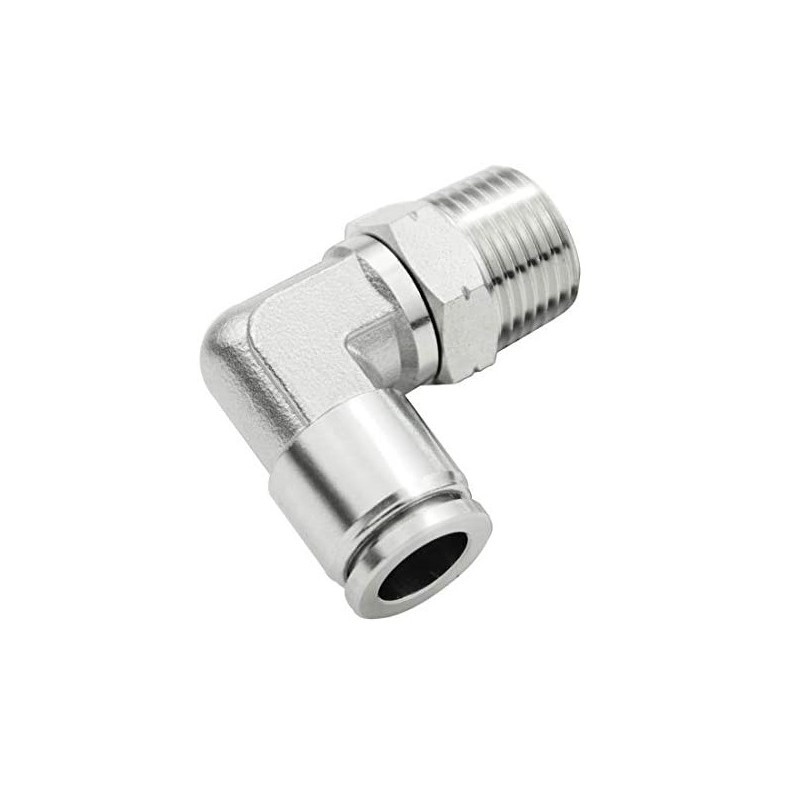 Nickel Plated Brass Push Fitting Male Elbow