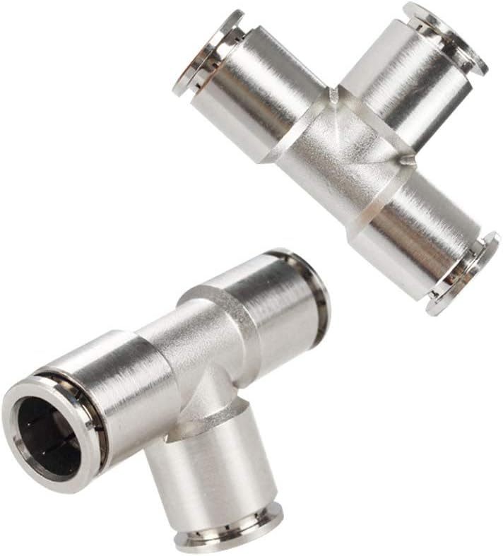 Nickel Plated Brass Push Fitting Union Tee