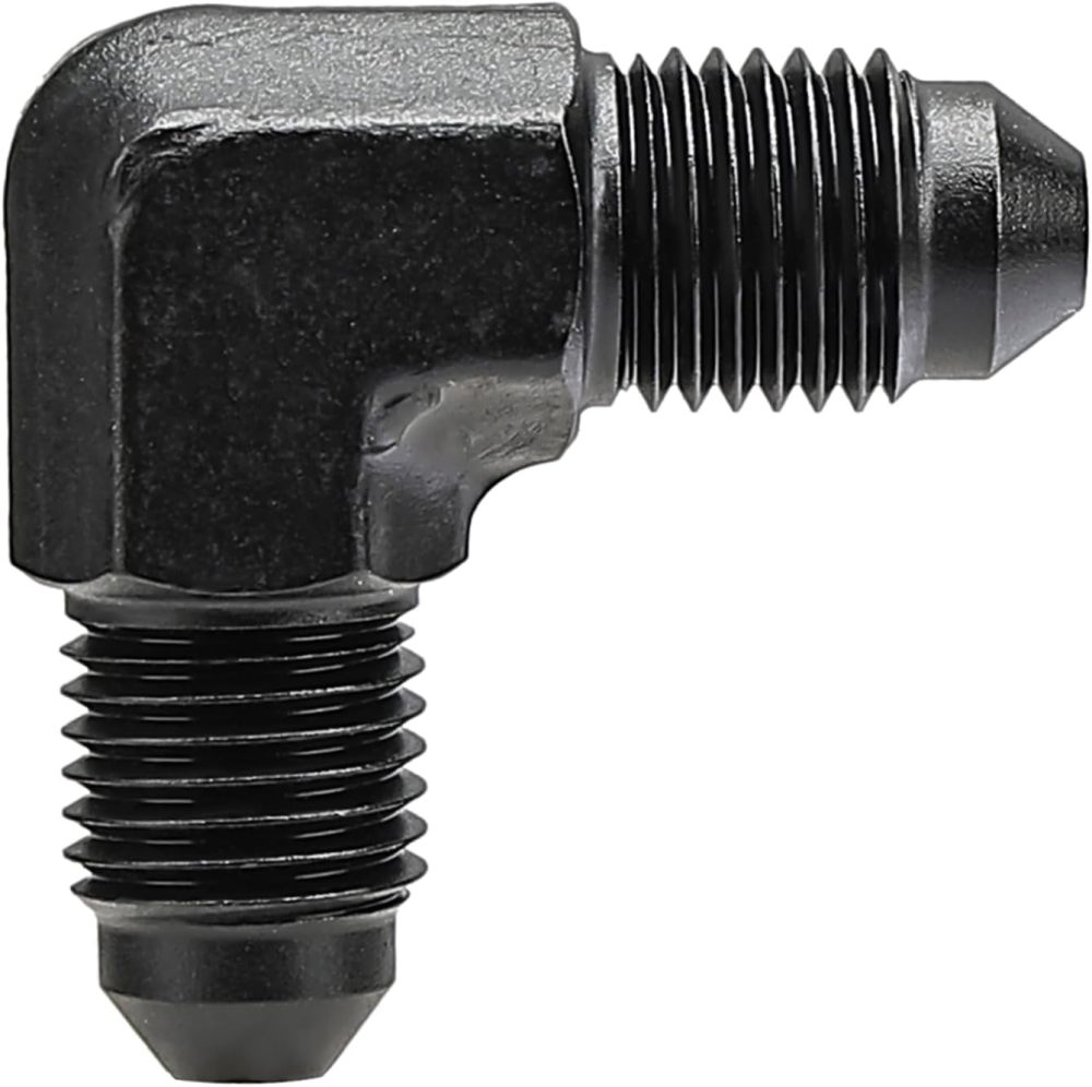 AN Male to Male Flare 90 Degree Adapter Fitting