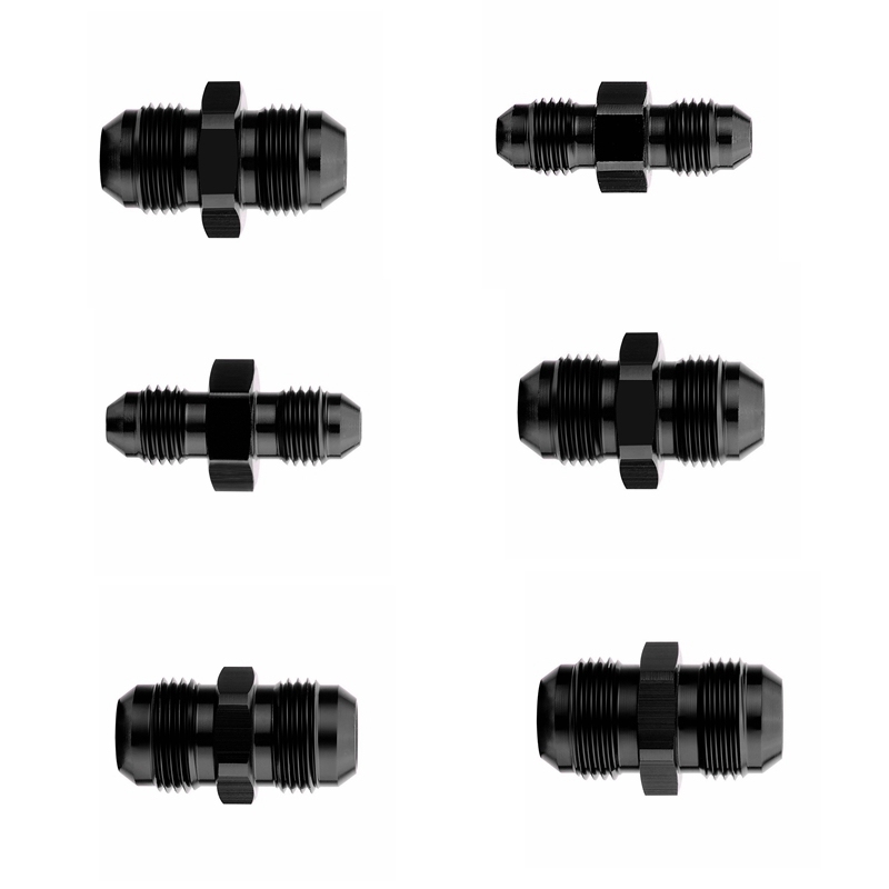 AN Male to Male Flare Straight Fuel Hose Adapter Fitting