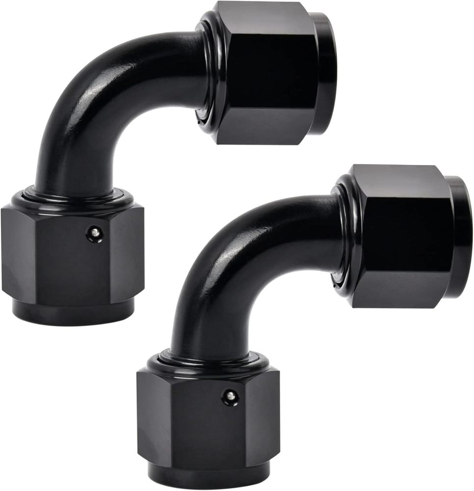 AN Female to AN Female 90 Degree Swivel Fitting Adapter