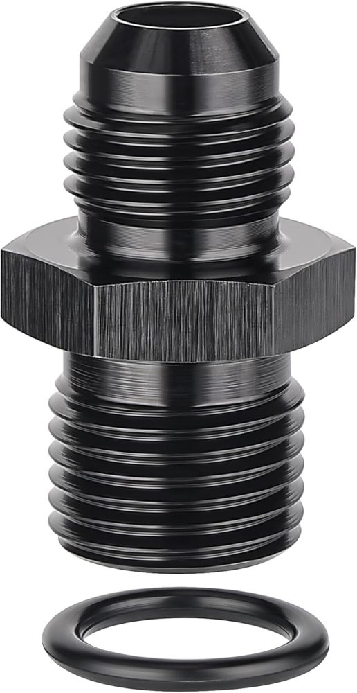 AN Male Flare to Male Metric Fitting Adapter
