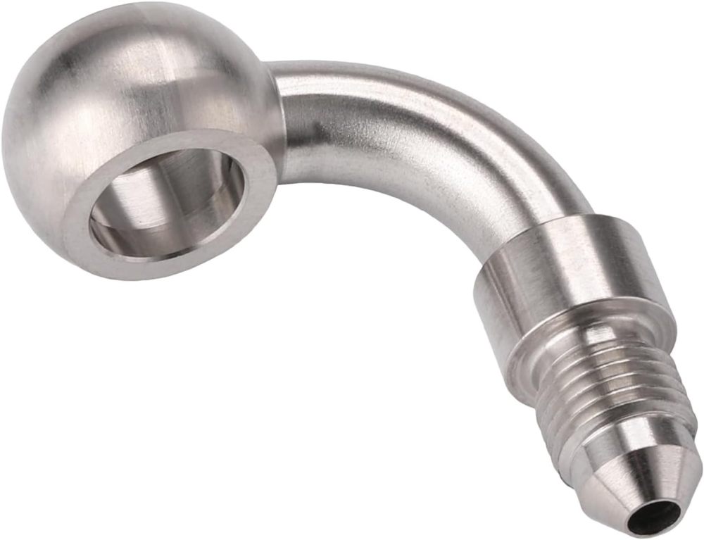 Stainless Steel Brake Hose 90 Degree Banjo Fitting