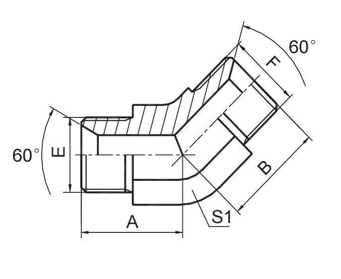 45° BSP Male 60° Seat