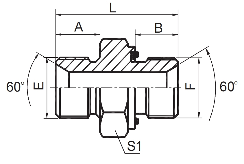 BSPP MALE / METRIC MALE CAPTIVE SEAL