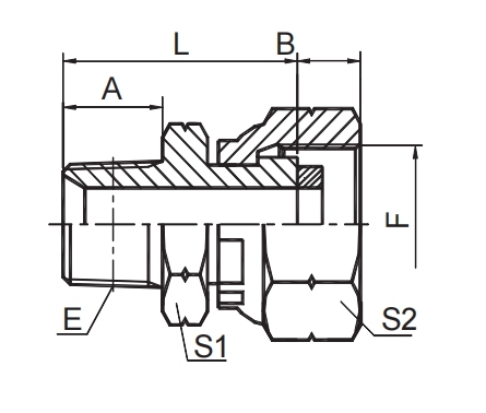 BSPT MALE / BSP FEMALE PRESSURE GAUGE CONNECTORS