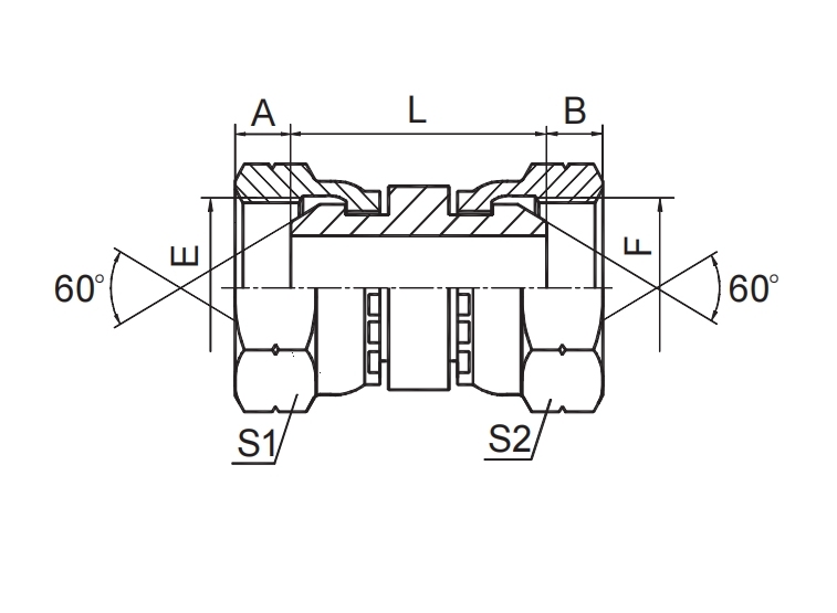 BSP FEMALE 60° CONE