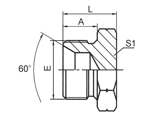 BSP MALE DOUBLE USE FOR 60° CONE  SEAT OR BONDED SEAL PLUG