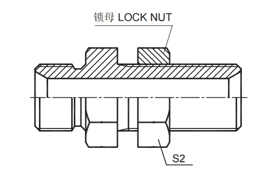 BSP MALE 60° SEAT BULKHEAD