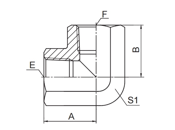 90° ELBOW BSPT FEMALE