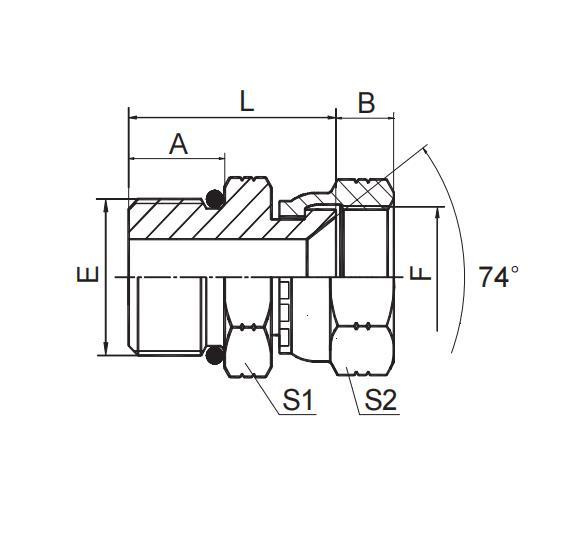 SAE O-RING BOSS / JIC FEMALE 74° SEAT