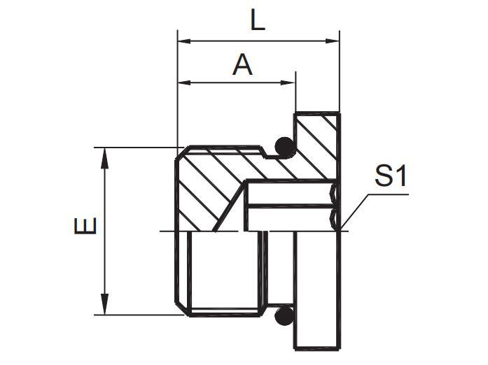 SAE O-RING BOSS HOLLOW HEX PLUG