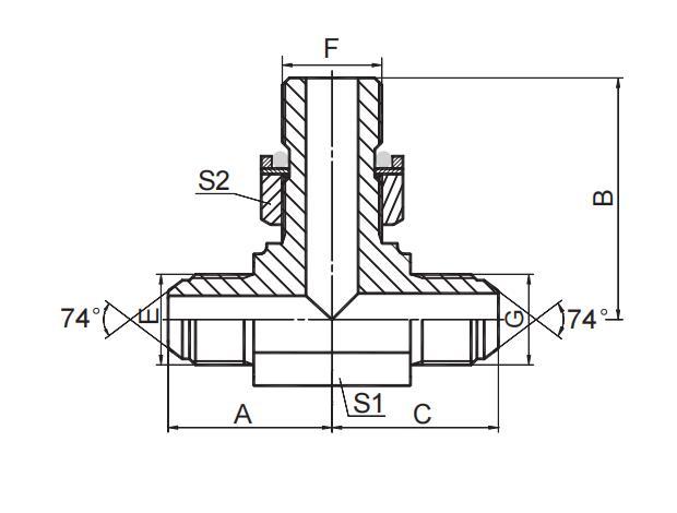 JIC MALE / METRIC MAIL O-RING / JIC MALE