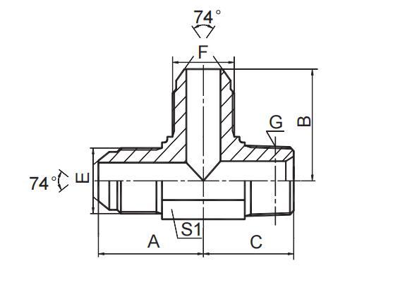 JIC MALE / JIC MALE / NPT MALE
