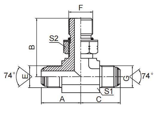 JIC MALE / SAE  O-RING BOSS / JIC MALE