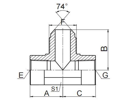 NPT FEMALE / JIC  MALE / NPT FEMALE