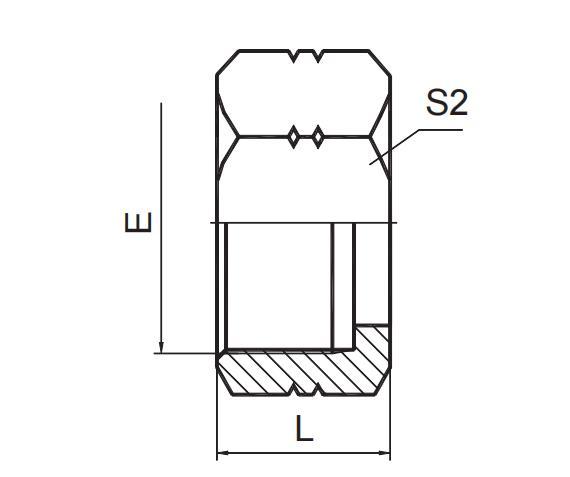 ORFS TUBE END NUT
