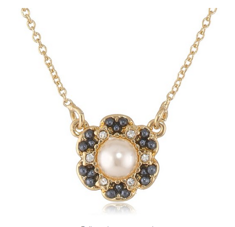 kate spade new york "Park Floral" Mini Pendant Necklace, 16"