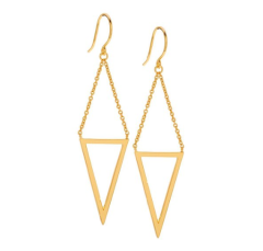 gorjana Gold Plated Mika Cutout Drop Pierced Earrings