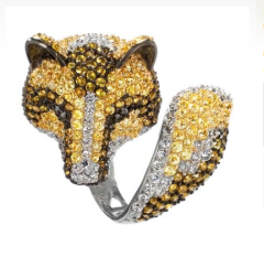 Marilee's Fox Cocktail Ring - Sterling Silver