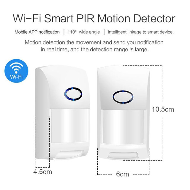 Tuya Smart Life Wall Mount PIR Sensor with Pet Immunity