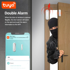 Tuya Smart WiFi Door/Window Sensor with Loud Alarm & Instant Alerts