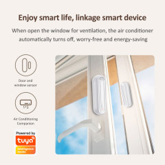Tuya Smart WiFi Door/Window Sensor with Loud Alarm & Instant Alerts