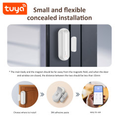 Tuya Smart WiFi Door/Window Sensor with Loud Alarm & Instant Alerts