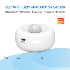 Tuya Smart 2 - in - 1 WiFi Ceiling PIR Sensor: PIR + light detection in one device