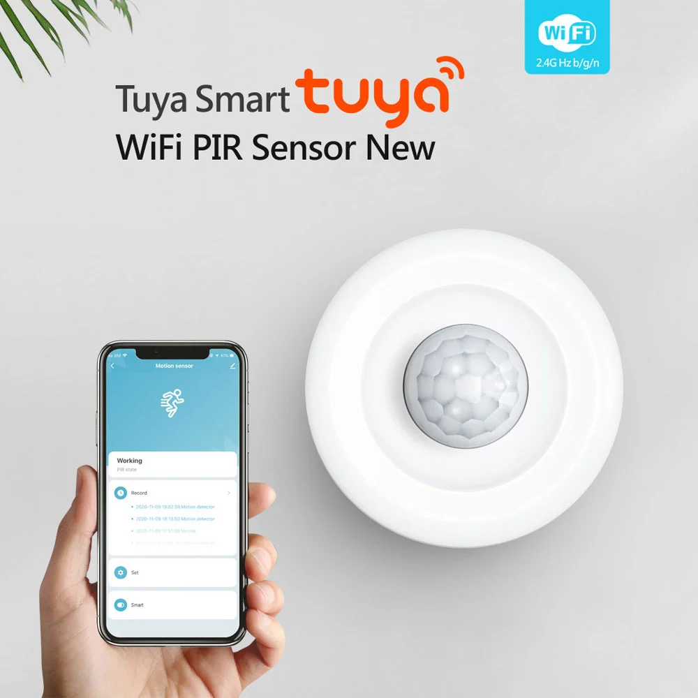 Tuya Smart WiFi Ceiling Motion PIR Sensor &ndash; 360&deg; Detection & App Alerts