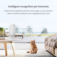 Tuya Smart WiFi PIR Motion Detector Alarm senses movement via infrared for home security