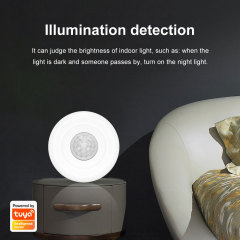 Tuya Smart 2 - in - 1 WiFi Ceiling PIR Sensor: PIR + light detection in one device