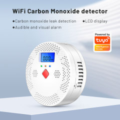 Tuya Smart WiFi CO Detector – Real - Time Monitoring, LCD Display, High - Decibel Alarm for Home Safety