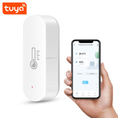 Tuya Smart WiFi Temperature Humidity Sensor – Real - Time Monitoring, App Alerts, Auto - Alarm for Home Comfort