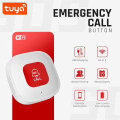 Tuya Smart WiFi SOS Button – Instant App Notifications, WiFi 6, Works with Tuya Ecosystem. Protect Your Family