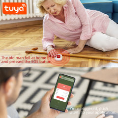 Tuya Smart WiFi SOS Button – Instant App Notifications, WiFi 6, Works with Tuya Ecosystem. Protect Your Family